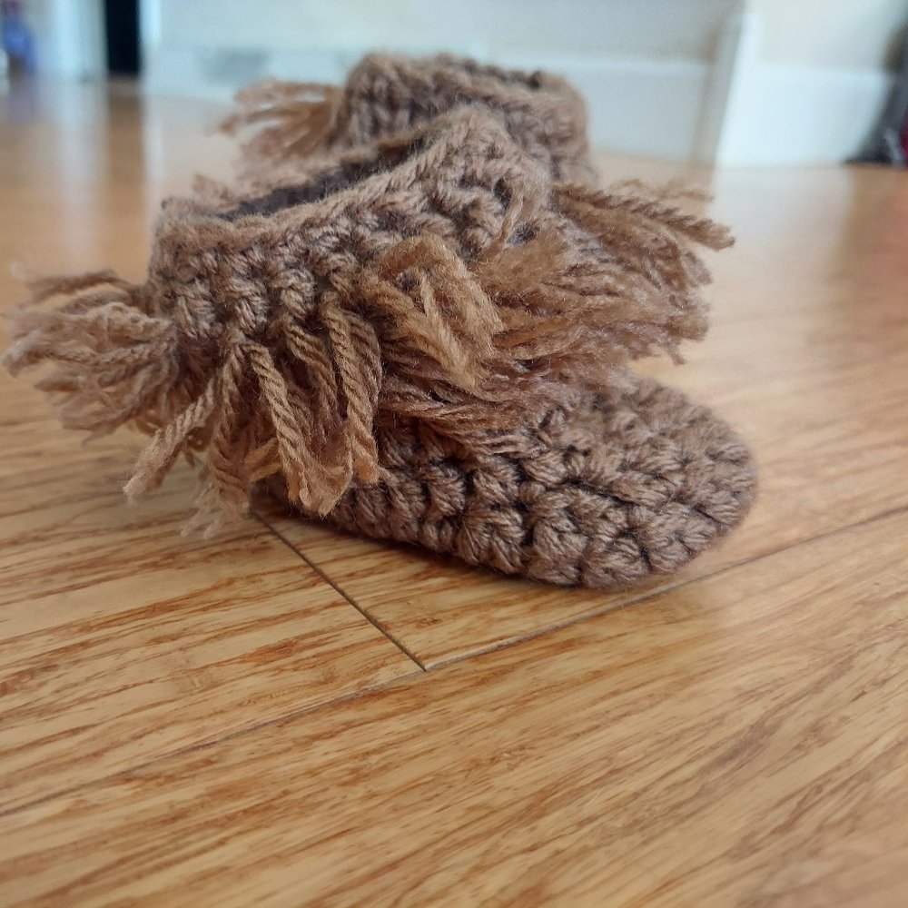 🎁 10/$25-Handmade baby moccasin booties